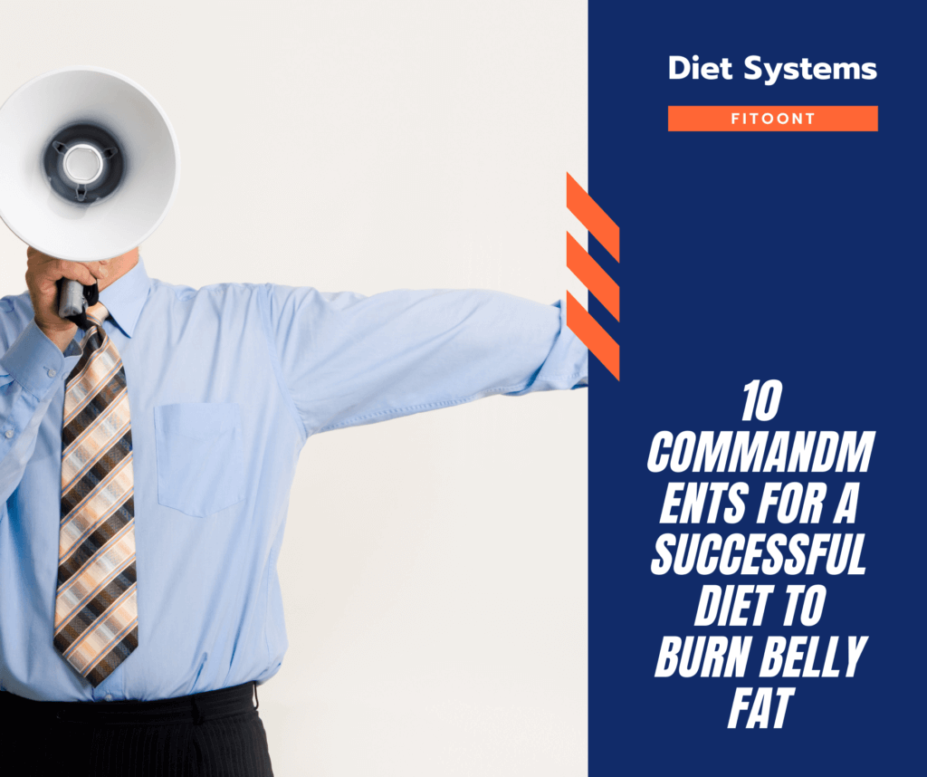 ten commandments for a successful diet to burn belly fat - fitoont