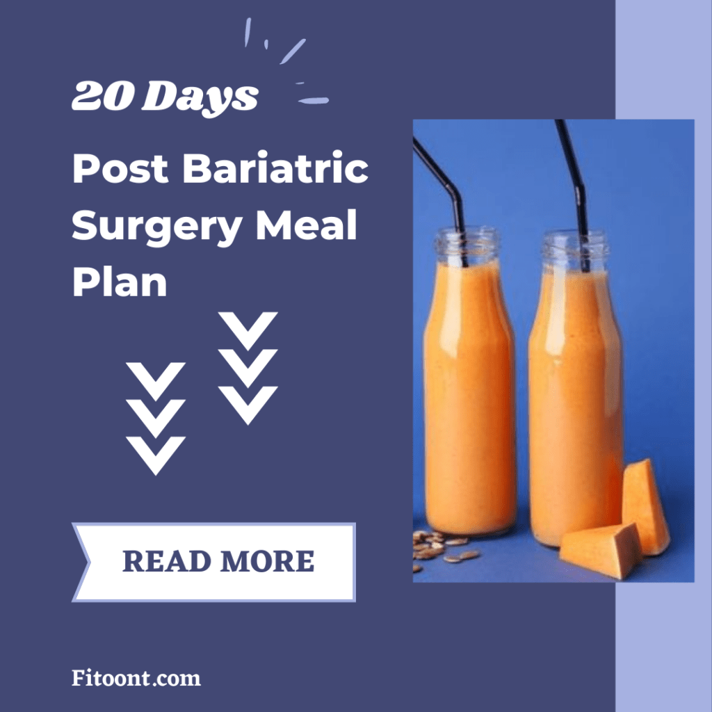 Post Bariatric Surgery Meal Plan